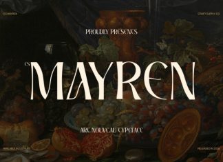 CS Mayren – Art Nouveau Font preview image 1