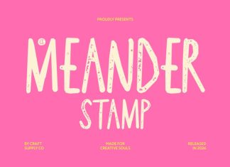 CS Meander Stamp Font preview image 1