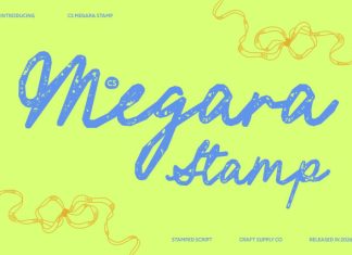 CS Megara Stamp Font preview image 1