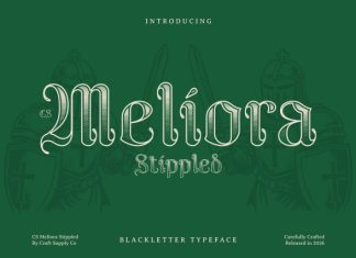 CS Meliora Stippled Font preview image 1