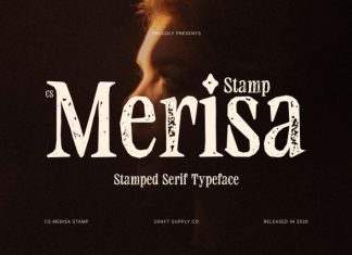 CS Merisa Stamp Font preview image 1