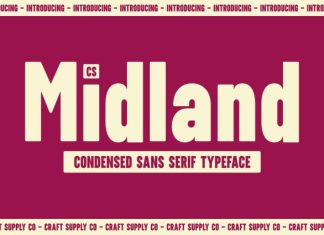 CS Midland – Condensed Font preview image 1