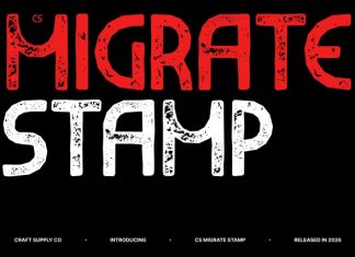CS Migrate Stamp Font preview image 1