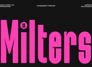 CS Milters – Condensed Font preview image 1