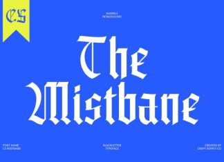 CS Mistbane – Blackletter Font preview image 1