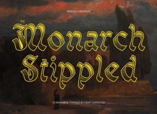 CS Monarch Stippled Font preview image 1