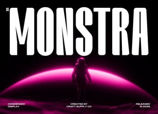 CS Monstra – Condensed Font preview image 1