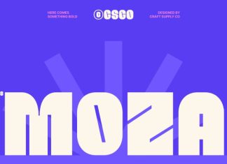 CS Moza – Bold Sans Serif Font preview image 1