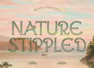 CS Nature Stippled Font preview image 1