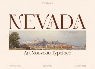 CS Nevada – Art Nouveau Font preview image 1