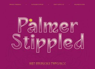 CS Palmer Stippled Font preview image 1