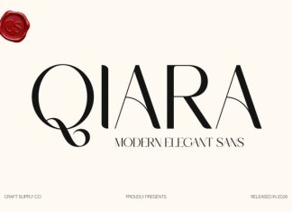 CS Qiara – Modern Sans Serif Font preview image 1