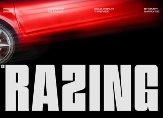 CS Razing – Bold Display Font preview image 1