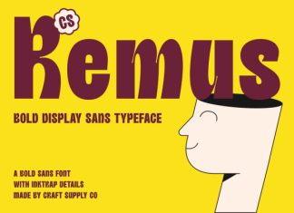 CS Remus – Inktrap Font preview image 1