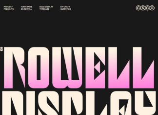 CS Rowell – Bold Display Font preview image 1