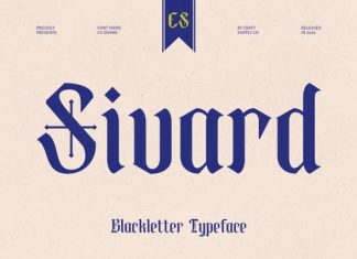 CS Sivard – Blackletter Font preview image 1