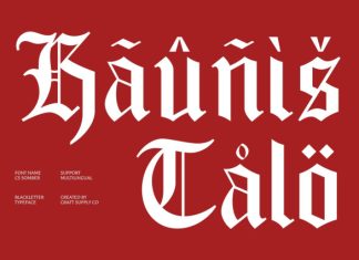 CS Somber – Blackletter Font preview image 3