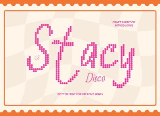 CS Stacy Disco Font preview image 1