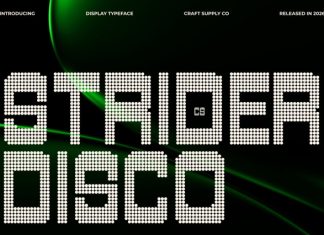 CS Strider Disco Font preview image 1