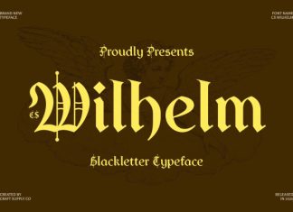 CS Wilhelm – Blackletter Font preview image 1