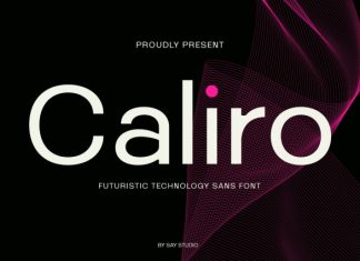 Caliro – Futuristic Technology Sans Serif Font preview image 1