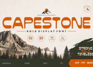 Capestone – Bold Display Font preview image 1