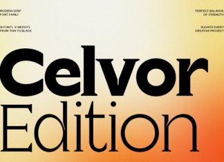 Celvor Edition Font preview image 1