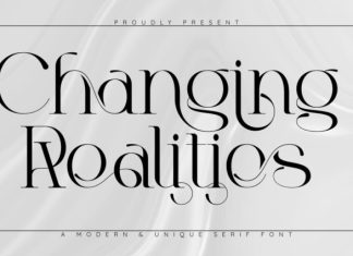 Changing Realities – Modern Serif Font preview image 1