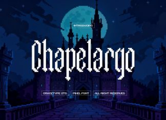 Chapelargo Pixel Font preview image 1
