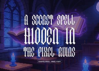 Chapelargo Pixel Font preview image 3