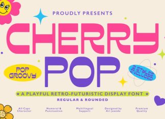 Cherry Pop – Playful Retro Display Font preview image 1
