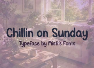 Chillin on Sunday Font preview image 1