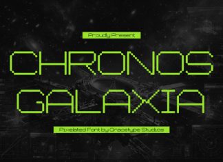 Chronos Galaxia Pixelated Font preview image 1