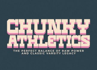 Chunky Varsity – Condensed Slab Font preview image 3
