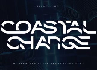 Coastal Change – Futuristic Font preview image 3