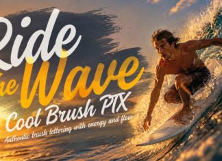Cool Brush PTX Font preview image 1