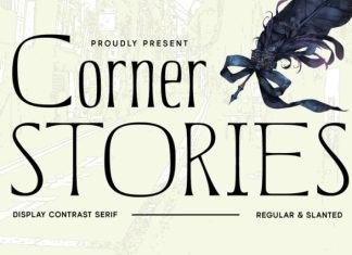 Corner Stories Font preview image 1