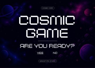 Cosmo Core Pixelated Font preview image 3