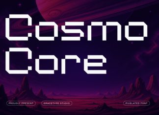 Cosmo Core Pixelated Font preview image 1