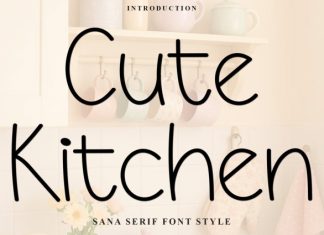 Cute Kitchen Font preview image 1