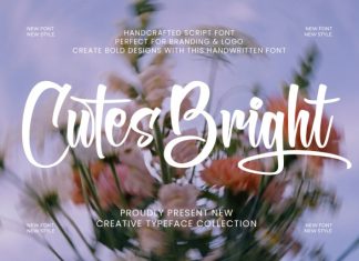 Cutes Bright Font preview image 1