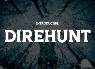 DIREHUNT Font preview image 1