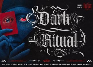 Dark Ritual Typeface Font preview image 1