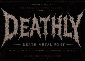 Deathly Font preview image 1