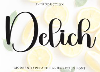 Delich Font preview image 1