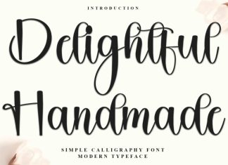 Delightful Handmade Font preview image 1