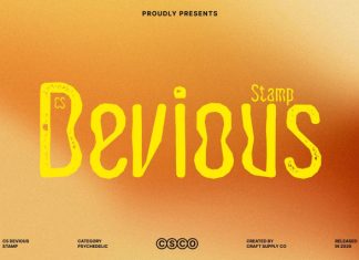 Devious Stamp Font preview image 1