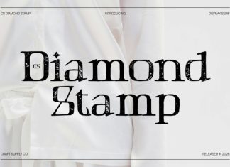 Diamond Stamp Font preview image 1
