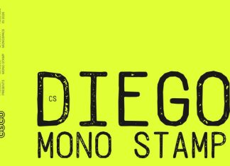 Diego Mono Stamp Font preview image 1