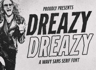 Dreazy – Wavy Sans Serif Font preview image 1